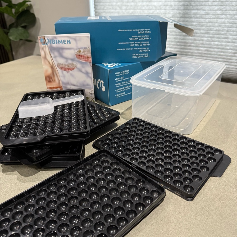 Two (2) Mini Round Ice Cube Tray Sets